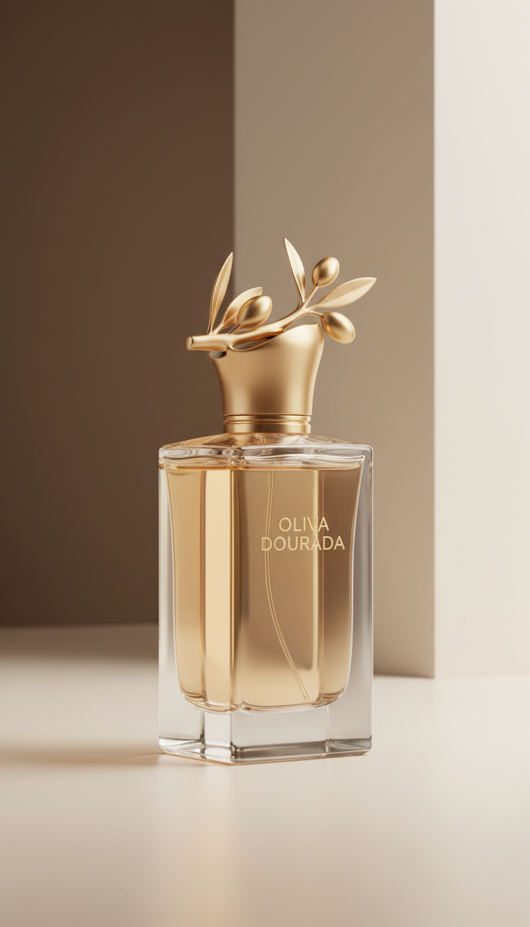Oliva Dourada gold-detailed bottle
