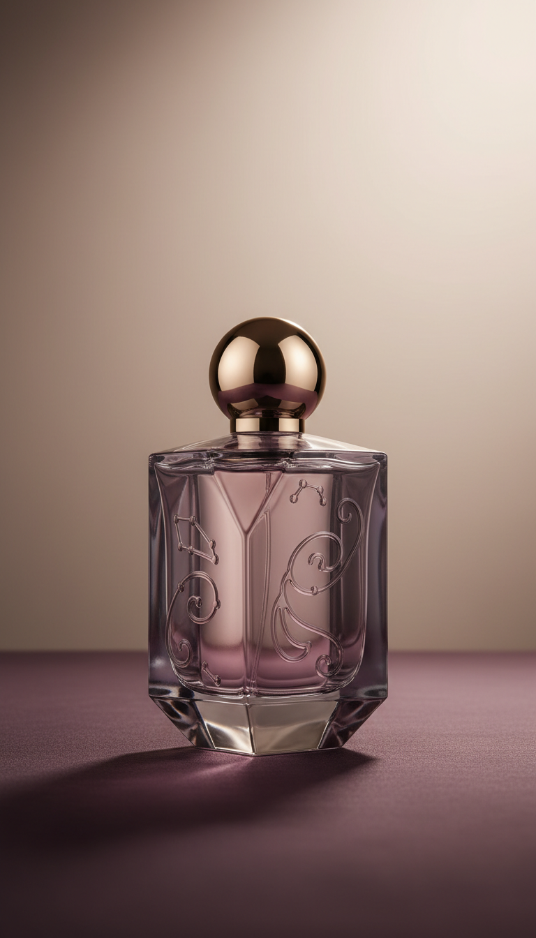 Noir Céleste midnight glass bottle